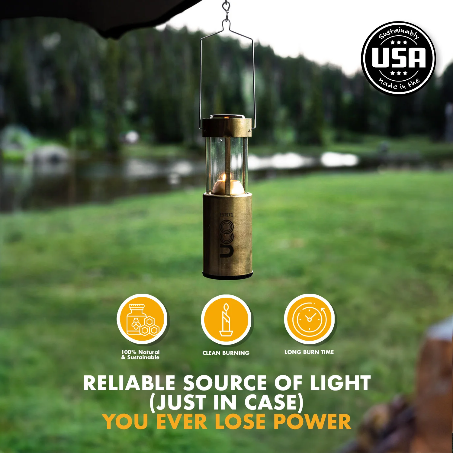 18-Hour Natural Beeswax Candles - 3 pack {Made in USA} - Image 6